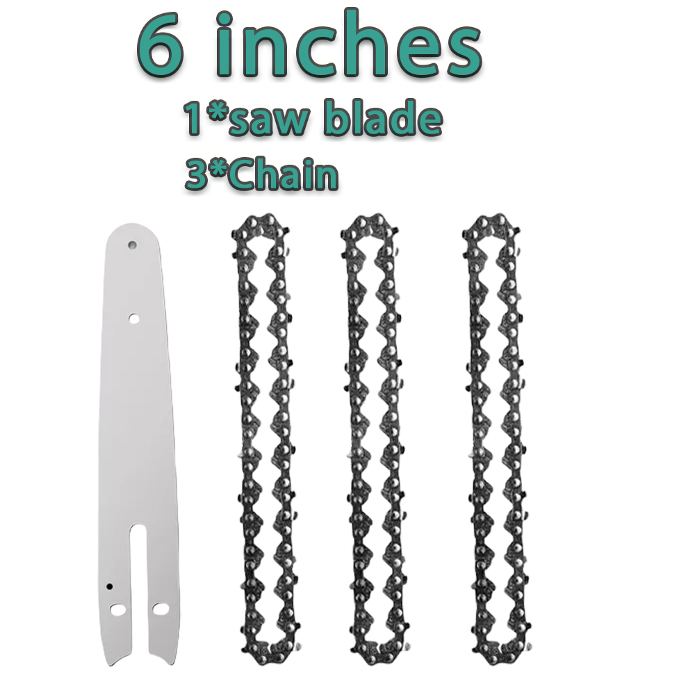 Gardening Tools Guide - Elektrische kettingzaagkettingen Geleidingsplaat Mini stalen kettingzaagketting
