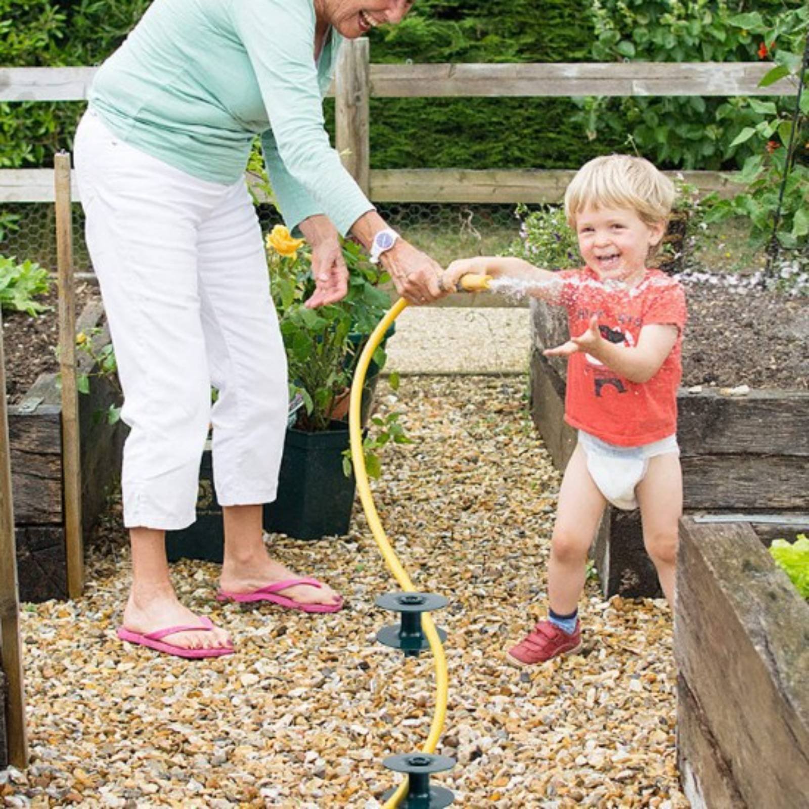 Gardening Tools Guide - Tuinslanggeleider met spijker, eenvoudig te installeren,