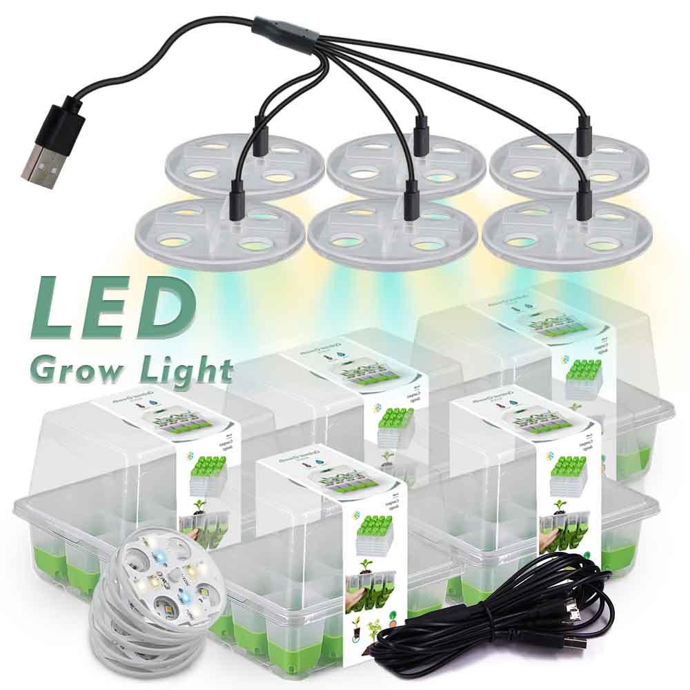 Greenhouse Mini Indoor - LED-groeilicht Zaailing Starter Tray Kit met