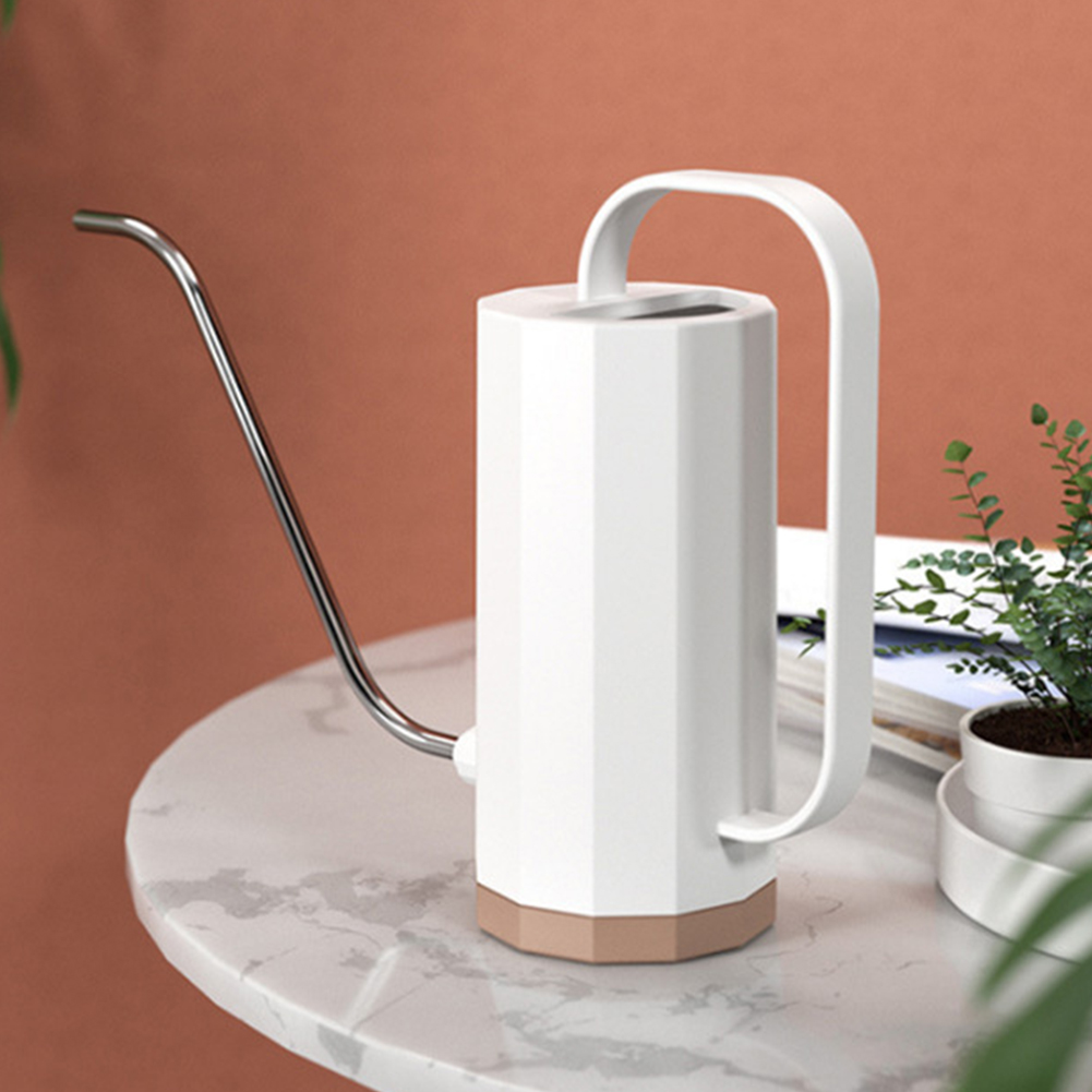 Watering Can Long Spout - 1000Ml Bloemenspuitpot Roestvrijstalen Gebogen Mondstuk Voor