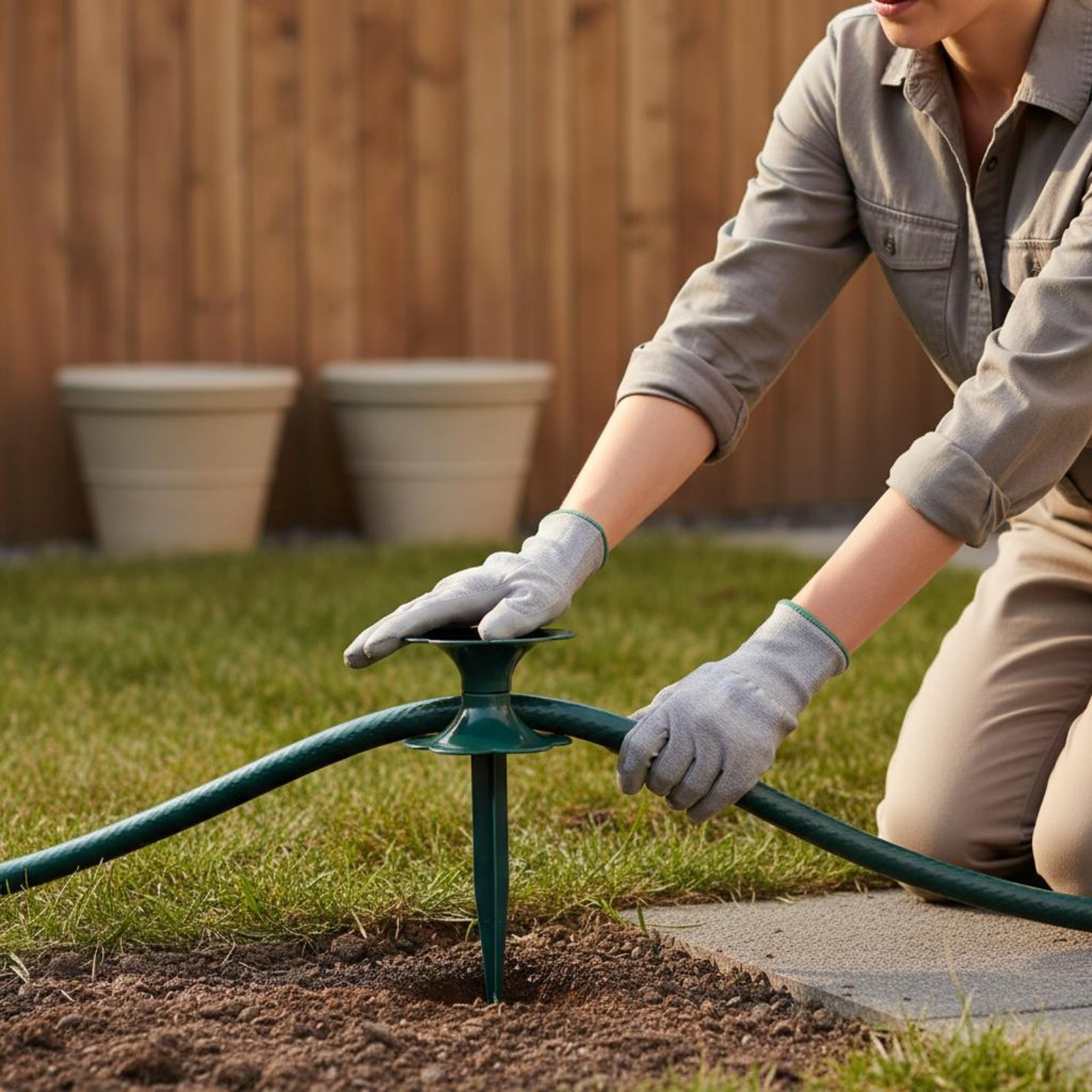 Tuinslanggeleider met spijker, - Gardening Tools Guide recensie en prijs