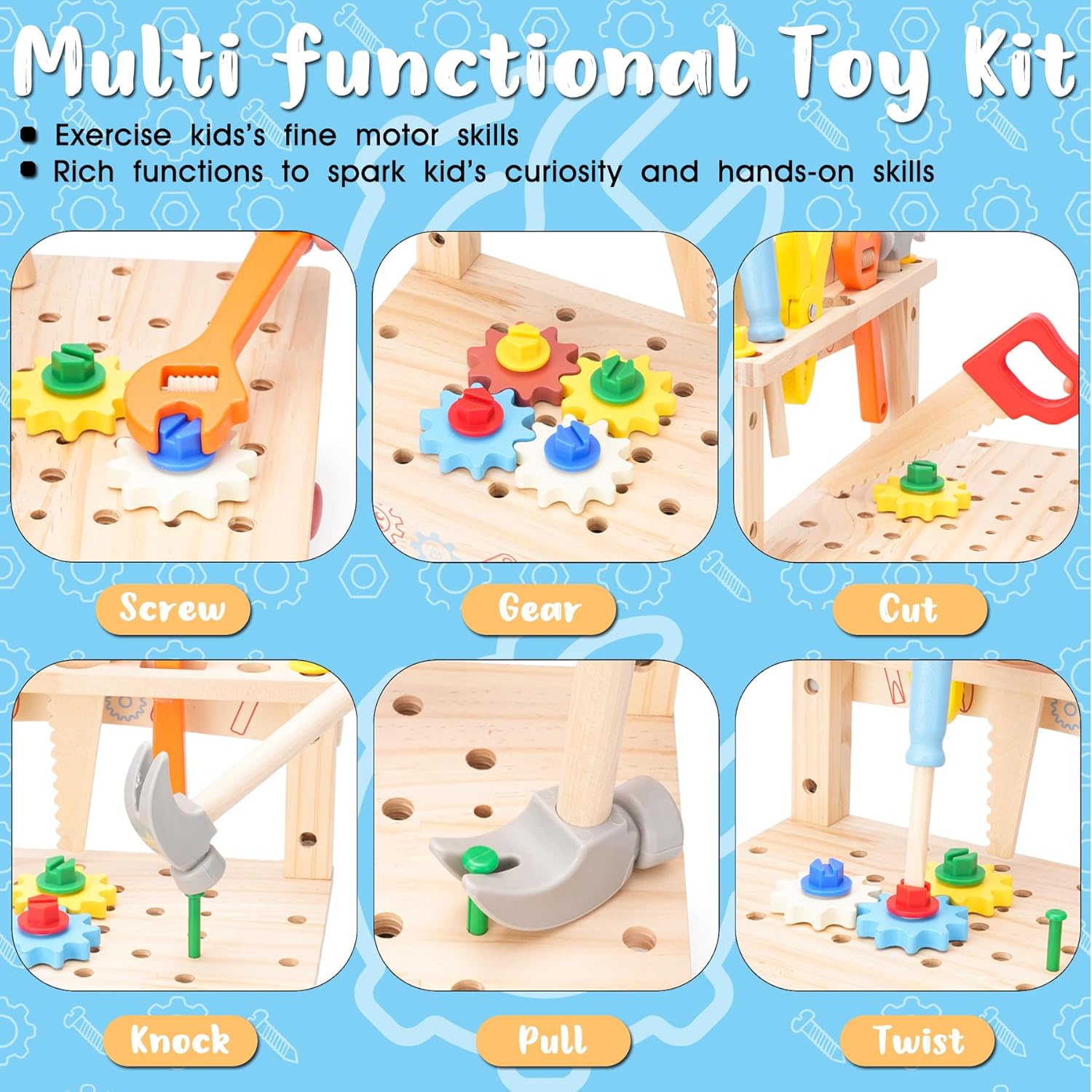 Houten gereedschapsbank voor k - Gardening Tools For Toddlers recensie en prijs