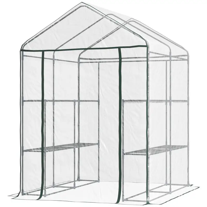 Outsunny 5' x 5' x 6' Mini Wal - Greenhouse Mini Indoor recensie en prijs