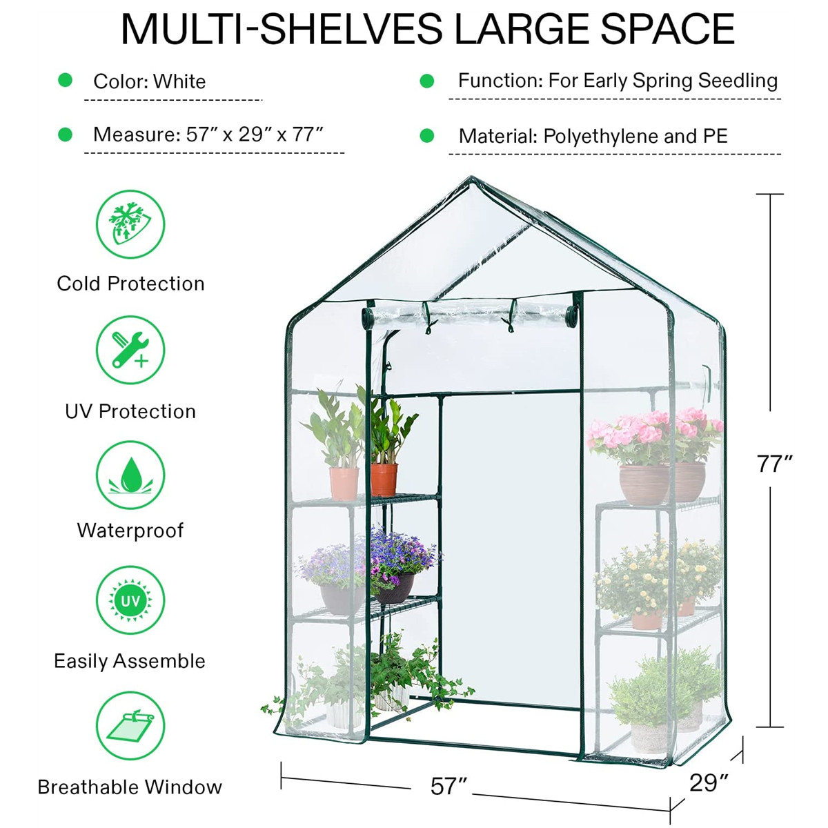 Loop-in 3-laags kas, draagbare - Greenhouse Mini Indoor recensie en prijs