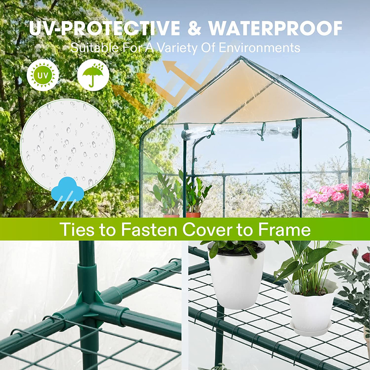 Loop-in 3-laags kas, draagbare - Greenhouse Mini Indoor recensie en prijs